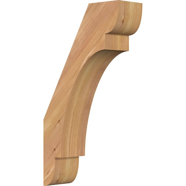Ekena Millwork 3 1/2"W x 10"D x 18"H Olympic Smooth Knee Brace, Western Red Cedar BRC04X10X18OLY00SWR - main